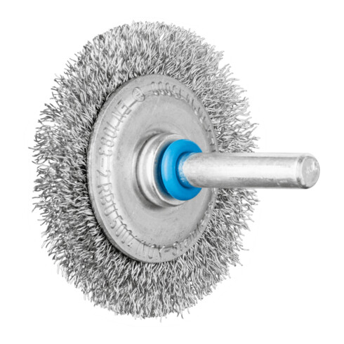 PFERD TOOLS Rundbürste ungezopft RBU Ø50x4 mm Schaft-Ø6 mm Edelstahl-Draht-Ø0,20