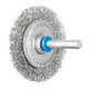 PFERD TOOLS Rundbürste ungezopft RBU Ø50x4 mm Schaft-Ø6 mm Edelstahl-Draht-Ø0,20