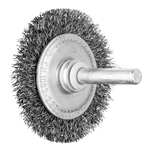 PFERD TOOLS Rundbürste ungezopft RBU Ø50x4 mm Schaft-Ø6 mm Stahl-Draht-Ø0,20