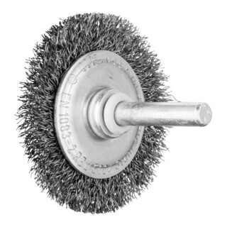 PFERD TOOLS Rundbürste ungezopft RBU Ø50x4 mm Schaft-Ø6 mm Stahl-Draht-Ø0,20