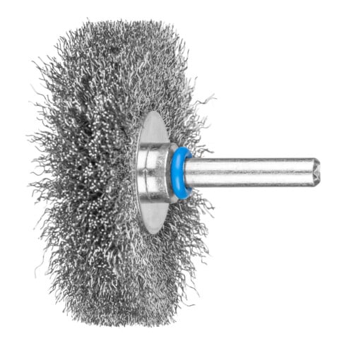 PFERD TOOLS Rundbürste ungezopft RBU Ø60x10mm Schaft-Ø6 mm Edelstahl-Draht-Ø0,20