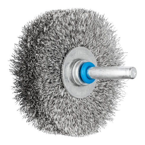 PFERD TOOLS Rundbürste ungezopft RBU Ø60x15 mm Schaft-Ø6 mm Edelstahl-Draht-Ø0,20