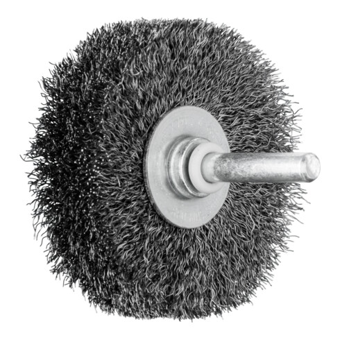 PFERD TOOLS Rundbürste ungezopft RBU Ø60x15 mm Schaft-Ø6 mm Stahl-Draht-Ø0,20