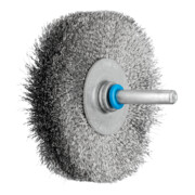 PFERD TOOLS Rundbürste ungezopft RBU Ø70x15 mm Schaft-Ø6 mm Edelstahl-Draht-Ø0,15