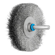 PFERD TOOLS Rundbürste ungezopft RBU Ø70x15 mm Schaft-Ø6 mm Edelstahl-Draht-Ø0,15