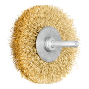 PFERD TOOLS Rundbürste ungezopft RBU Ø70x15 mm Schaft-Ø6 mm Messing-Draht-Ø0,30
