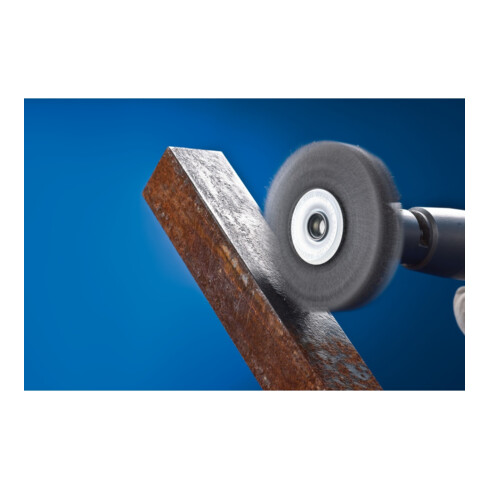 PFERD TOOLS Rundbürste ungezopft RBU Ø70x15 mm Schaft-Ø6 mm Stahl-Draht-Ø0,30