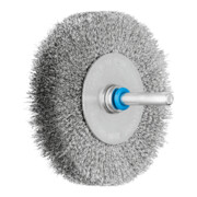 PFERD TOOLS Rundbürste ungezopft RBU Ø80x15 mm Schaft-Ø6 mm Edelstahl-Draht-Ø0,15