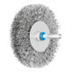 PFERD TOOLS Rundbürste ungezopft RBU Ø80x15 mm Schaft-Ø6 mm Edelstahl-Draht-Ø0,30-1