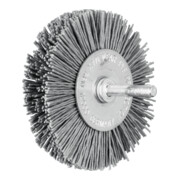 PFERD TOOLS Rundbürste ungezopft RBU Ø80x15 mm Schaft-Ø6 mm SiC-Filament-Ø0,90 Korn 180