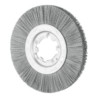 PFERD TOOLS Rundbürste ungezopft RBU Ø 200x13x50,8 mm Bohrung SiC-Filament-Ø 0,55 mm Korn 320 stationär