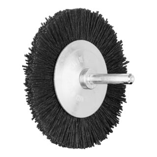 PFERD TOOLS Rundbürste ungezopft RBU Ø 80x8 mm Schaft-Ø 6 mm Keramik-Filament-Ø 0,55 mm Korn 120