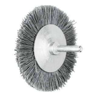 PFERD TOOLS Rundbürste ungezopft RBU Ø 80x8 mm Schaft-Ø 6 mm SiC-Filament-Ø 0,55 mm Korn 120