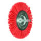 PFERD TOOLS Rundbürste ungezopft RBU Ø100mm Schaft-Ø 6 mm RED-Filament-Ø 1,27 Korn 80 Bohrmaschinen