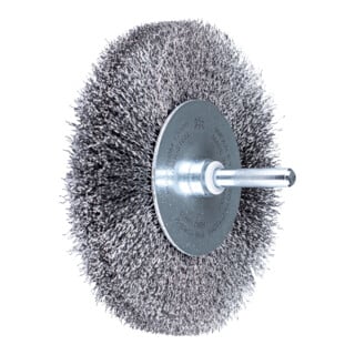 PFERD TOOLS Rundbürste ungezopft RBU Ø100x15 mm Schaft-Ø6 mm Stahl-Draht-Ø0,20