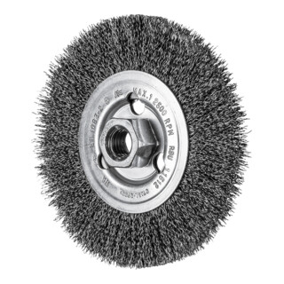 PFERD TOOLS Rundbürste ungezopft RBU Ø115x12 mm M14 Stahl-Draht-Ø0,30 Winkelschleifer