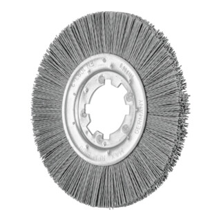 PFERD TOOLS Rundbürste ungezopft RBU Ø200x13x50,8 mm Bohrung SiC-Filament-Ø0,90 Korn 180 stationär