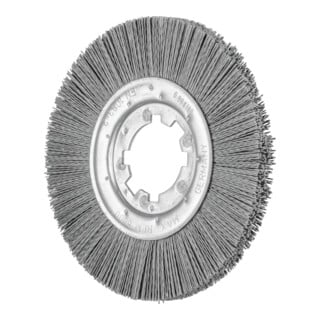 PFERD TOOLS Rundbürste ungezopft RBU Ø200x13x50,8 mm Bohrung SiC-Filament-Ø0,90 Korn 180 stationär