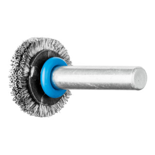 PFERD TOOLS Rundbürste ungezopft RBU Ø20x4 mm Schaft-Ø6 mm Edelstahl-Draht-Ø0,20