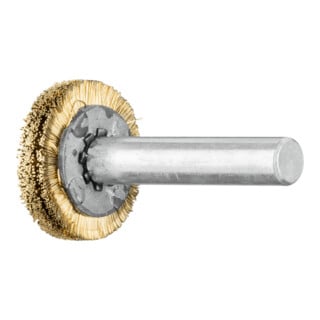 PFERD TOOLS Rundbürste ungezopft RBU Ø20x4 mm Schaft-Ø6 mm Messing-Draht-Ø0,20