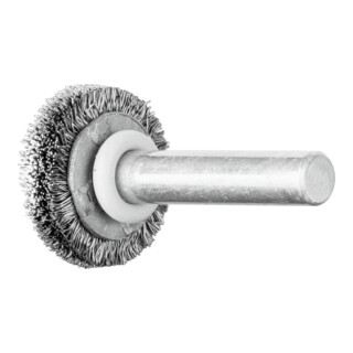 PFERD TOOLS Rundbürste mit Schaft, ungezopft RBU 7004/6 ST 0,20 0.2 mm gewellter Draht
