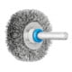 PFERD TOOLS Rundbürste ungezopft RBU Ø40x9 mm Schaft-Ø6 mm Edelstahl-Draht-Ø0,20