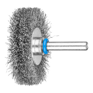 PFERD TOOLS Rundbürste ungezopft RBU Ø50x10mm Schaft-Ø6 mm Edelstahl-Draht-Ø0,20
