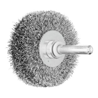 PFERD TOOLS Rundbürste ungezopft RBU Ø50x15 mm Schaft-Ø6 mm Stahl-Draht-Ø0,20