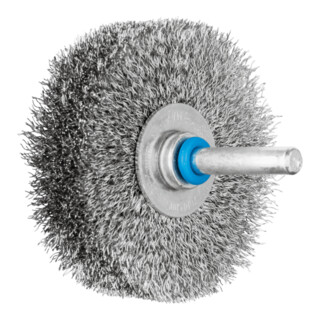 PFERD TOOLS Rundbürste ungezopft RBU Ø60x15 mm Schaft-Ø6 mm Edelstahl-Draht-Ø0,20