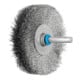 PFERD TOOLS Rundbürste ungezopft RBU Ø70x15 mm Schaft-Ø6 mm Edelstahl-Draht-Ø0,15