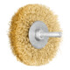 PFERD TOOLS Rundbürste ungezopft RBU Ø70x15 mm Schaft-Ø6 mm Messing-Draht-Ø0,30