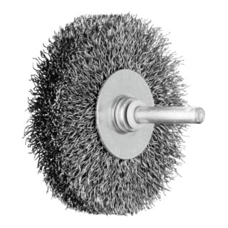 PFERD TOOLS Rundbürste ungezopft RBU Ø70x15 mm Schaft-Ø6 mm Stahl-Draht-Ø0,30