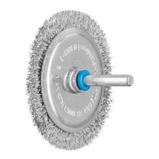 PFERD TOOLS Rundbürste ungezopft RBU Ø70x4 mm Schaft-Ø6 mm Edelstahl-Draht-Ø0,20
