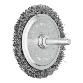 PFERD TOOLS Rundbürste mit Schaft, ungezopft RBU 7004/6 ST 0,20 0.2 mm gewellter Draht