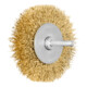 PFERD TOOLS Rundbürste ungezopft RBU Ø80x15 mm Schaft-Ø6 mm Messing-Draht-Ø0,30