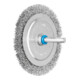 PFERD TOOLS Rundbürste ungezopft RBU Ø80x4 mm Schaft-Ø6 mm Edelstahl-Draht-Ø0,20