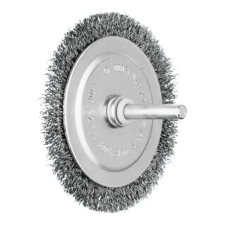 PFERD TOOLS Rundbürste ungezopft RBU Ø80x4 mm Schaft-Ø6 mm Stahl-Draht-Ø0,20