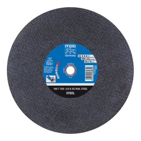 PFERD TOOLS Schienentrennscheibe T 350x3,8x22,23 mm Leistungslinie SG RAIL für Eisenbahnschienen