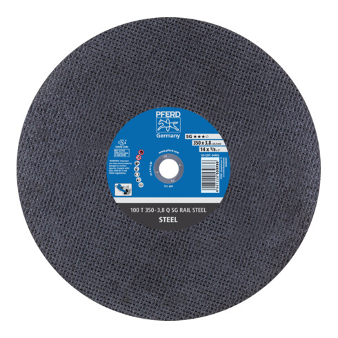 PFERD TOOLS Schienentrennscheibe T 350x3,8x25,4 mm Leistungslinie SG RAIL für Eisenbahnschienen