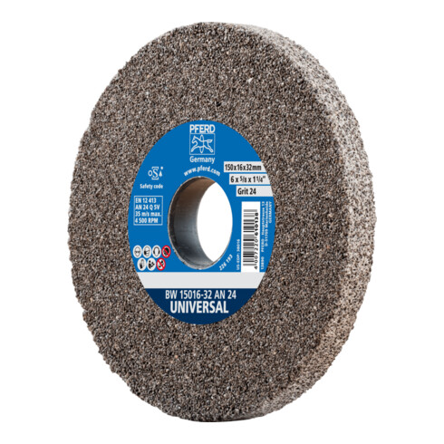 PFERD TOOLS Schleifbockscheibe Ø 150x16 mm Bohrung-Ø 32 mm A24 für universelle Schleifaufgaben