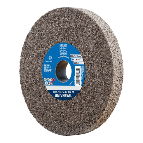 PFERD TOOLS Schleifbockscheibe Ø 200x25 mm Bohrung-Ø 51 mm A24 für universelle Schleifaufgaben