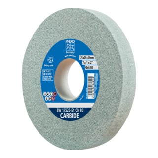PFERD TOOLS Schleifbockscheibe Ø 175x25 mm Bohrung-Ø 51 mm SiC80 für harte Materialien z.B. Hartmetall