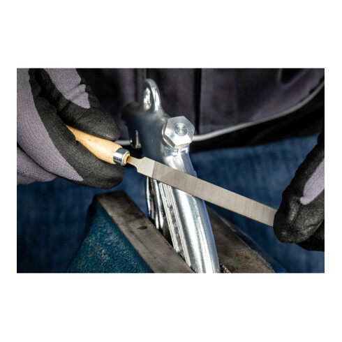 PFERD TOOLS Schlüsselfeile mit Heft Flachstumpf 100mm Hieb 2 für filigrane Feilarbeiten