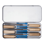 PFERD TOOLS Schlüsselfeilen-Set mit Holzheft 6-tlg. 100mm Hieb 2 für filigrane Feilarbeiten (265 K)