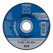 PFERD TOOLS Schruppscheibe E 125x7,2x22,23 mm Leistungslinie SG ALU für Alu
