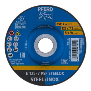 PFERD TOOLS Schruppscheibe E 115-7 PSF STEELOX