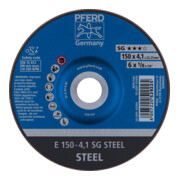 PFERD TOOLS Schruppscheibe E 150x4,1x22,23 mm Leistungslinie SG STEEL für Stahl