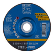 PFERD TOOLS Schruppscheibe E 150x4,1x22,23 mm Universallinie PSF STEELOX für Stahl/Edelstahl