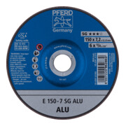PFERD TOOLS Schruppscheibe E 150x7,2x22,23 mm Leistungslinie SG ALU für Alu