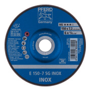 PFERD TOOLS Schruppscheibe E 150x7,2x22,23 mm Leistungslinie SG INOX für Edelstahl